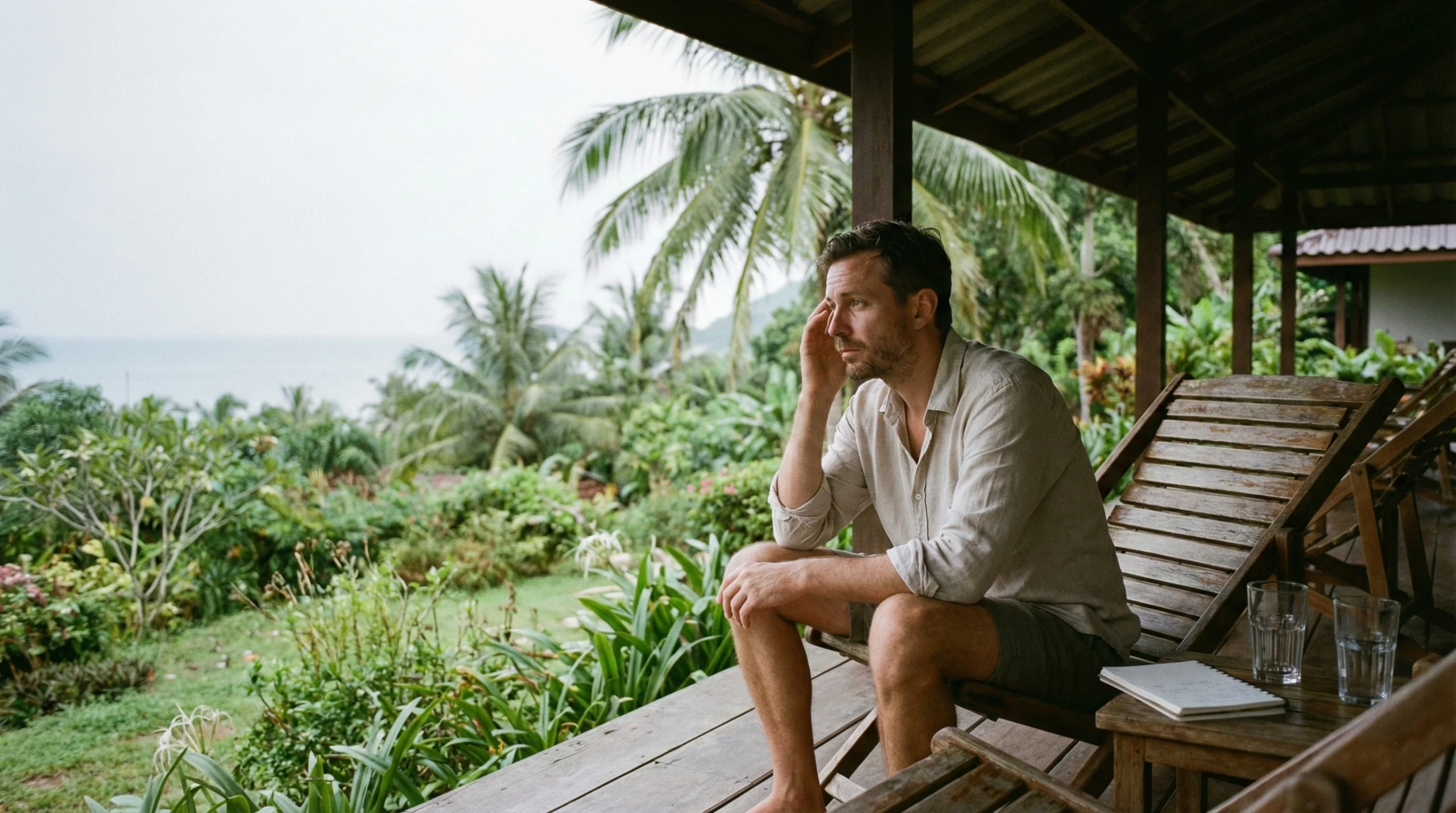 Client resting during cannabis detox at Holina Rehab Thailand